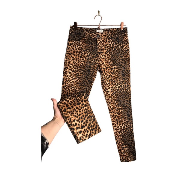 Forever 21 | Mid rise cheetah print skinny jeans - Picture 1 of 7